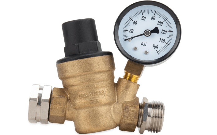 Camco Adjustable RV/Marine Brass Water Pressure Regulator 