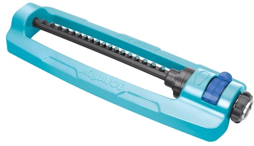Aqua Joe SJI-OMS18 Indestructible Metal Base Oscillating Sprinkler with Adjustable Spray, 4000 sq ft Max Coverage