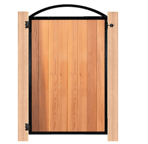 Nuvo Iron PRO8 (PRO 8) Gate Frame, 8 Standard Fence Board Wide x 6’ Long, Black, 6 Foot