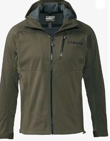 KUIU Axis Hybrid Hooded Jacket – Waterproof Paneling, Wind Resistant, Fleece-Lined Soft Shell for Active Cold Weather Hunting