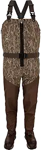Drake Waterfowl Men's Uninsulated Guardian Elite HND Front Zip Hunting Fishing Durable Waterproof Windproof Waders with Boots