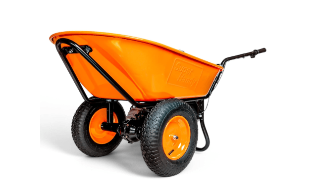 SuperHandy Wheelbarrow Utility Cart Electric 24V DC 330lbs Max Load Barrel Dump Material Debris Hauler (Amazon Exclusive)