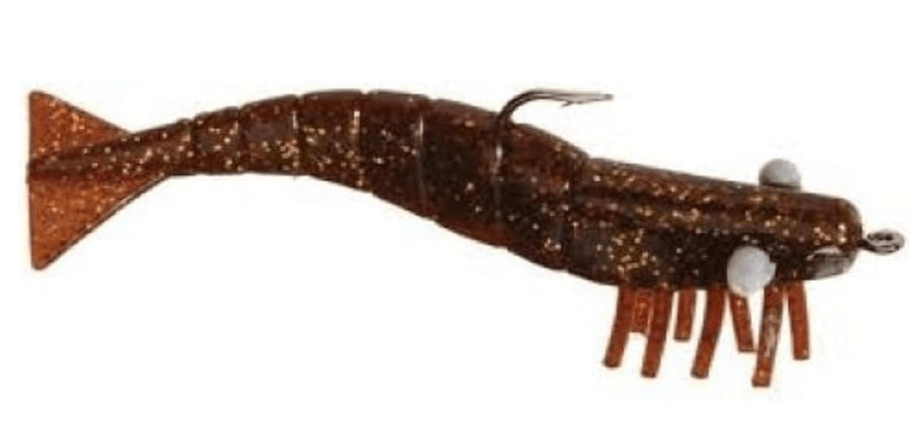 DOA Shrimp Spare Parts 9pk 3in Rootbeer Gold Glitter Md#: FSH-3-9P-304