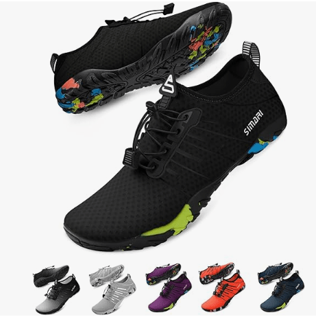 SIMARI Water Shoes for Women Men - Barefoot Quick-Dry Aqua Socks | Lightweight Swim Shoes for Surfing, Swimming, Beach Sports, Kayaking, Diving | Non-Slip Design
