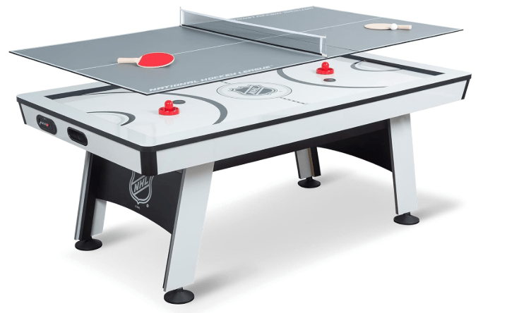EastPoint Multi-Game Tables, Play 2-in-1 Air Hockey Table with Table Tennis Top - Perfect for Family Game Room, Adult rec Room, basements, Man cave, or Garage