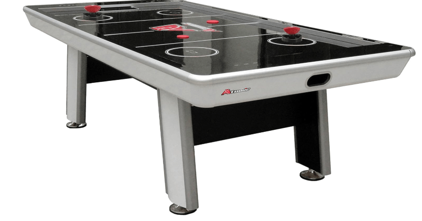 Atomic Avenger 8 Foot Air Hockey Table with LED Scoring and 120V Blowers for Exhilarating Play