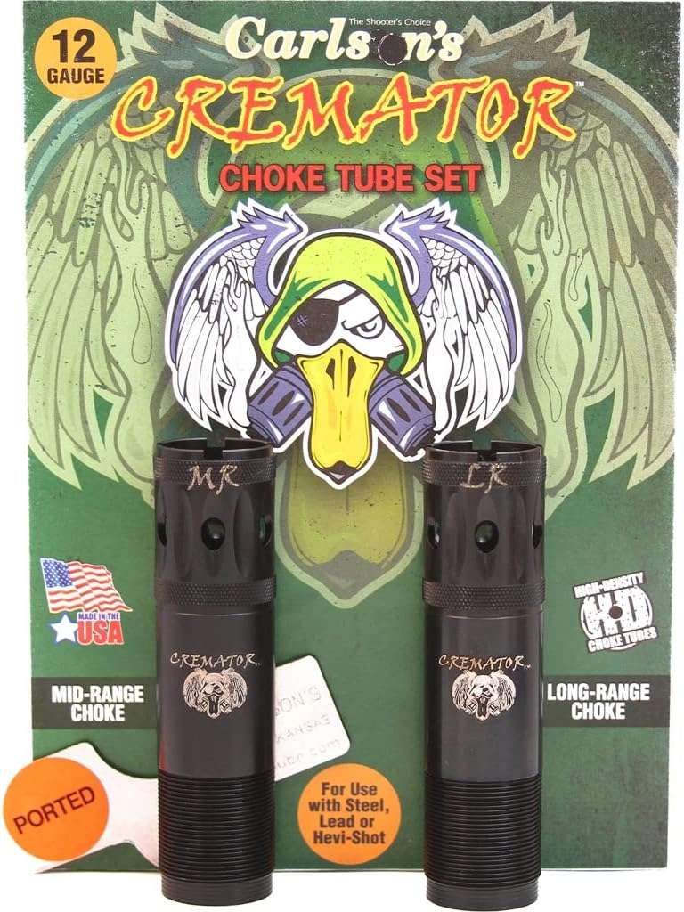 Carlsons Choke Tubes 12 Gauge for Remington | Stainless Steel | Cremator Ported Waterfowl Choke Tube | Made in USA 