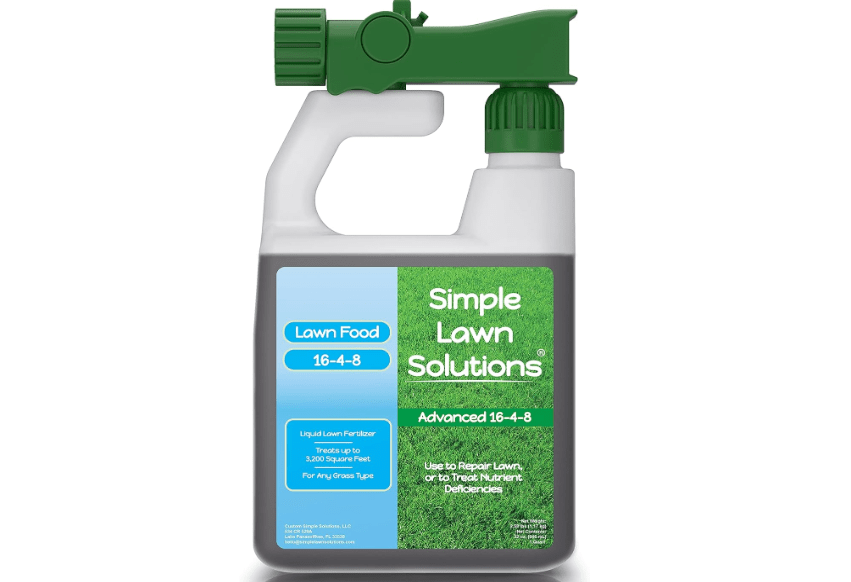 Advanced 16-4-8 Balanced NPK - Lawn Food Quality Liquid Fertilizer - Spring & Summer Concentrated Spray - Any Grass Type - Simple Lawn Solutions