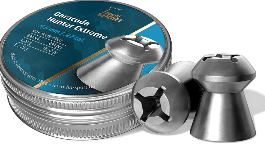 Haendler & Natermann Hunter Extreme Pellets, 0.22 Cal./18.52 gr, Hollowpoint, 200 Count E29 (Pack of 5)