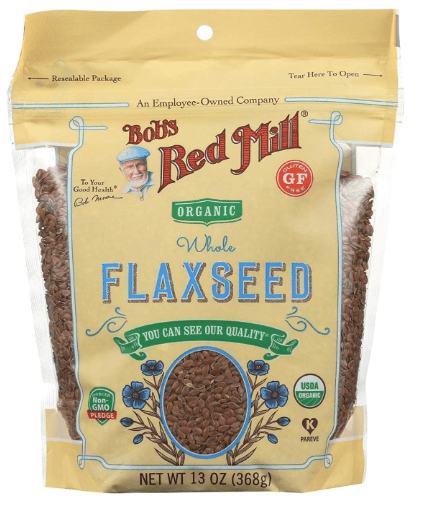 Bob's Red Mill Organic Brown Flaxseeds, Resealable Stand up Bag, 13 OZ