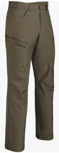 KUIU Guide Pro Pant - Wind-Resistant, Articulated Fit, Durable Soft-Shell for Cold Weather Mountain Hunting