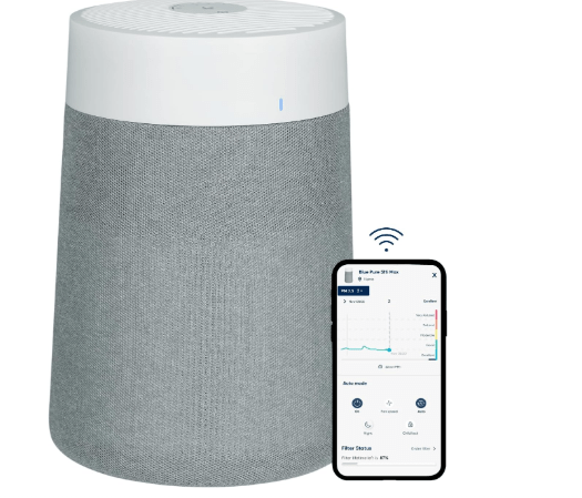 BLUEAIR Air Purifier for Small Room, Bedroom, Home, Cleans 926 sqft in one hour, HEPASilent Air Cleaner for Pets, Allergens, Virus, Dust, Mold, Smoke - Blue Pure 511i Max