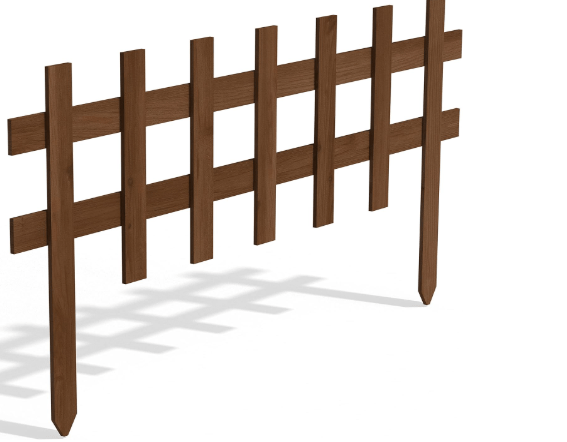 Greenes Fence Deluxe Picket Wooden Fence - 18" L x 36" W (Pack of 12)