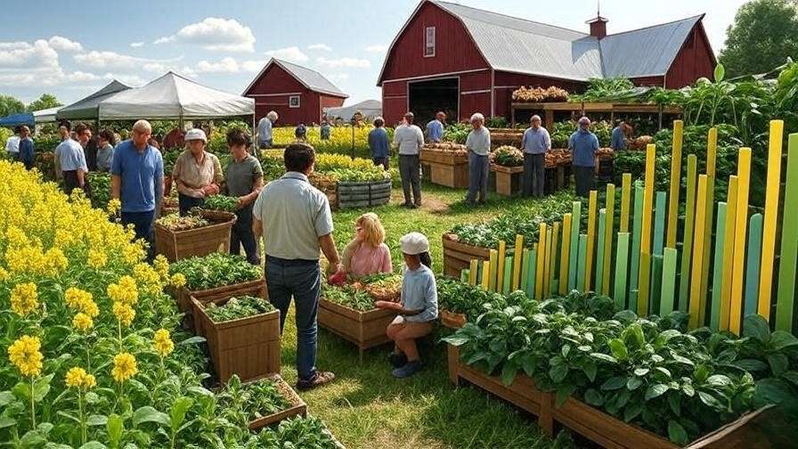 Visual comparison of canola and soybean yield bars and profit curves in a farm market setting.