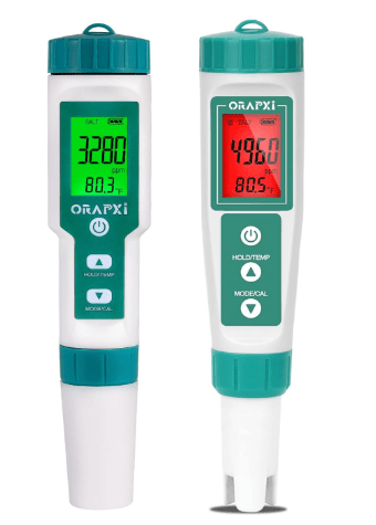 5 in 1 pH Tester and Salt Meter for Saltwater Pool Hot Tubs and Swim Spas
