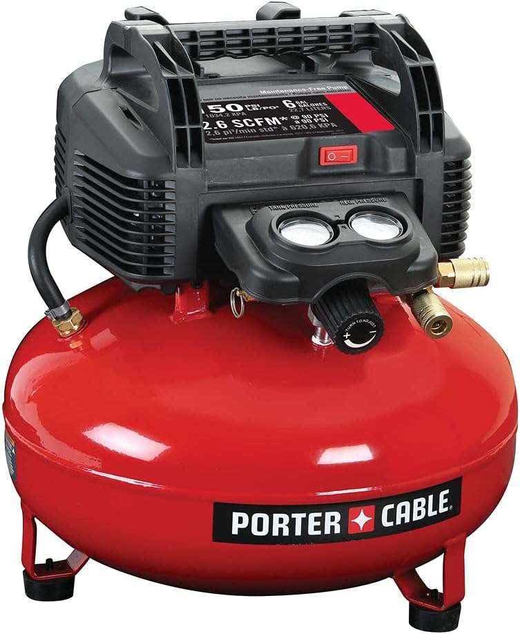 California Air Tools 8010 1.0 HP Ultra Quiet and Oil-Free Air Compressor, 8 Gallon Steel Tank, Lightweight with Wheels, 60 dBA Noise Level