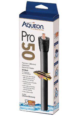 Aqueon Adjustable PRO Aquarium Heater Up to 20 Gallons, 50 Watts