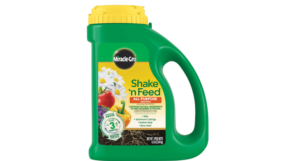Miracle-Gro Shake 'N Feed All Purpose Plant Food, For In-Ground and Container Plants
