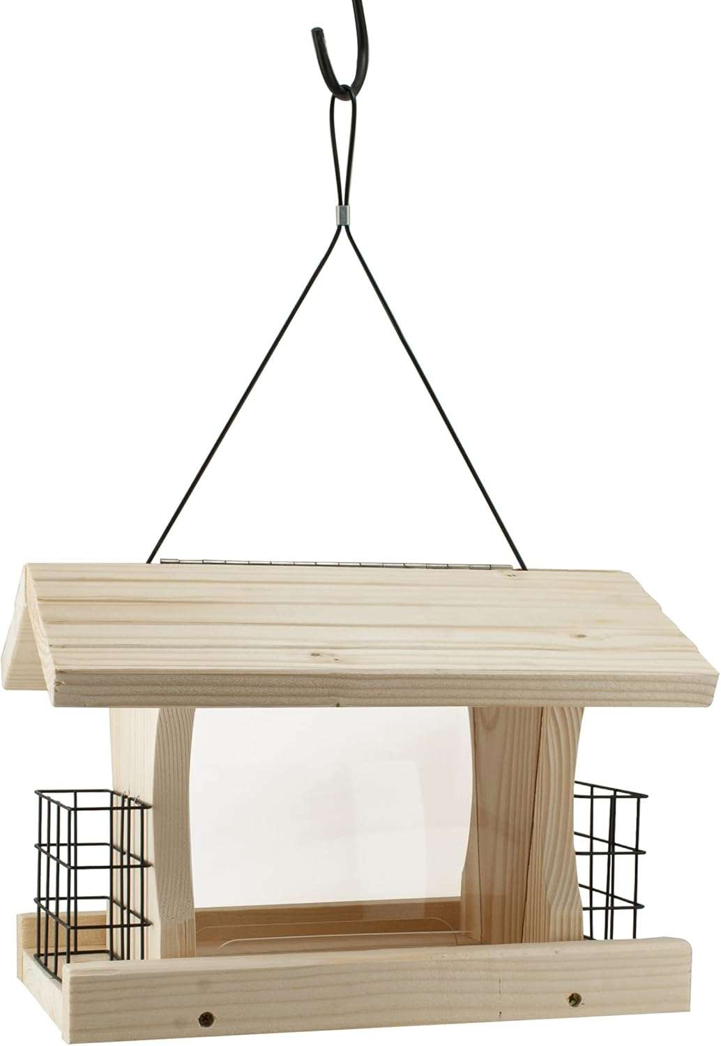 Woodlink Wood Bird Feeder with 2 Suet Cages, 5 lb. Capacity