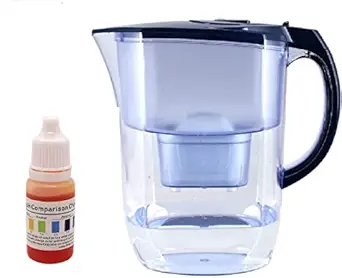 Ehm Ultra II Premium Alkaline Water Pitcher & PH Test KIt - 3.8L Pure Healthy Water Ionizer, Activated Carbon Filter - Healthy, Clean & Toxin-Free Mineralized Alkaline Water in Minutes up to PH 9.5