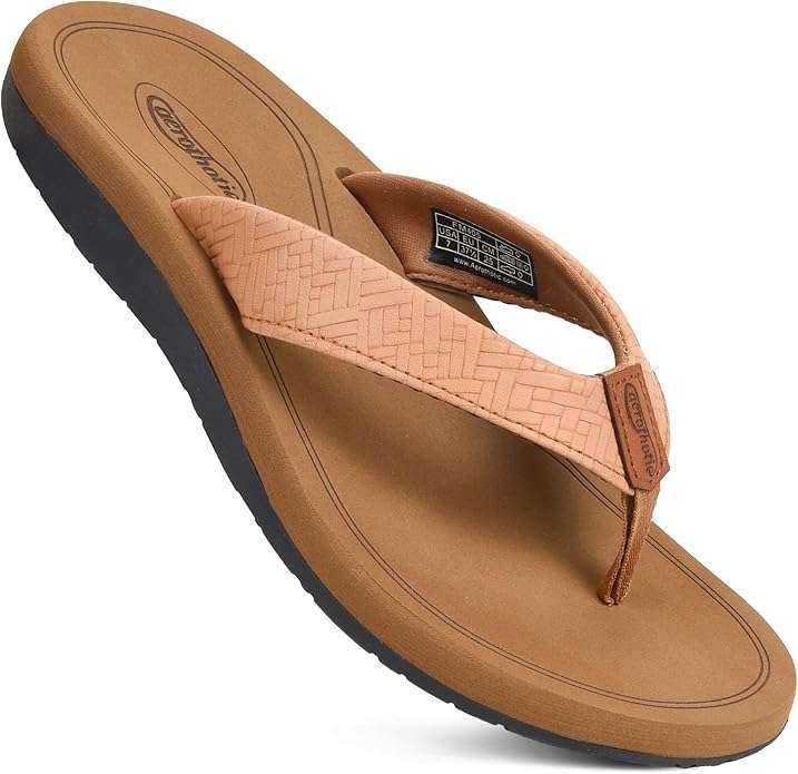 KuaiLu Womens Flip Flops Ladies Yoga Mat Comfortable Walking Thong Sandals With Plantar Fasciitis Arch Support Slip On Indoor Outdoor For Summer