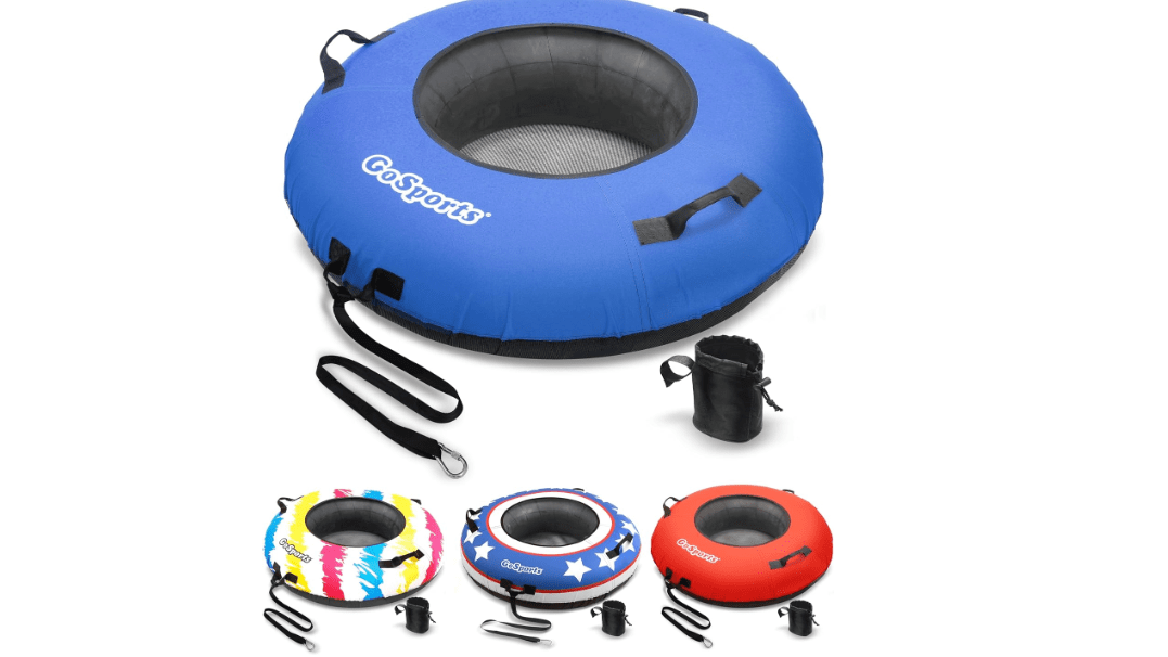 GoSports 44 Inch Heavy-Duty River Tube with Premium Canvas Cover - Choose Your Style - Commercial Grade River Tube

