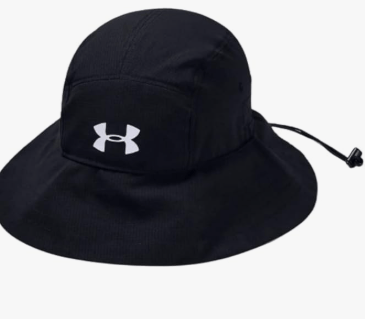 Under Armour Men's ArmourVent Warrior Bucket 2.0 Hat, Black (003)/White, One Size Fits All