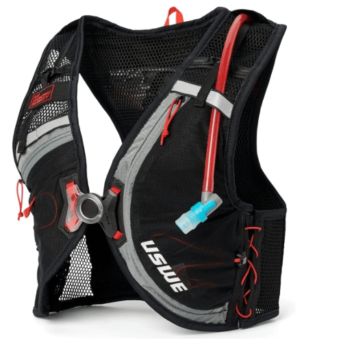 USWE Rush 8L Bike Hydration Vest, Adjustable Chest Straps Running Hydration Vest, 2.0L Hydration Bladder, Mountain Biking, Gravel & Cycling with Reflective Details, Men & Women