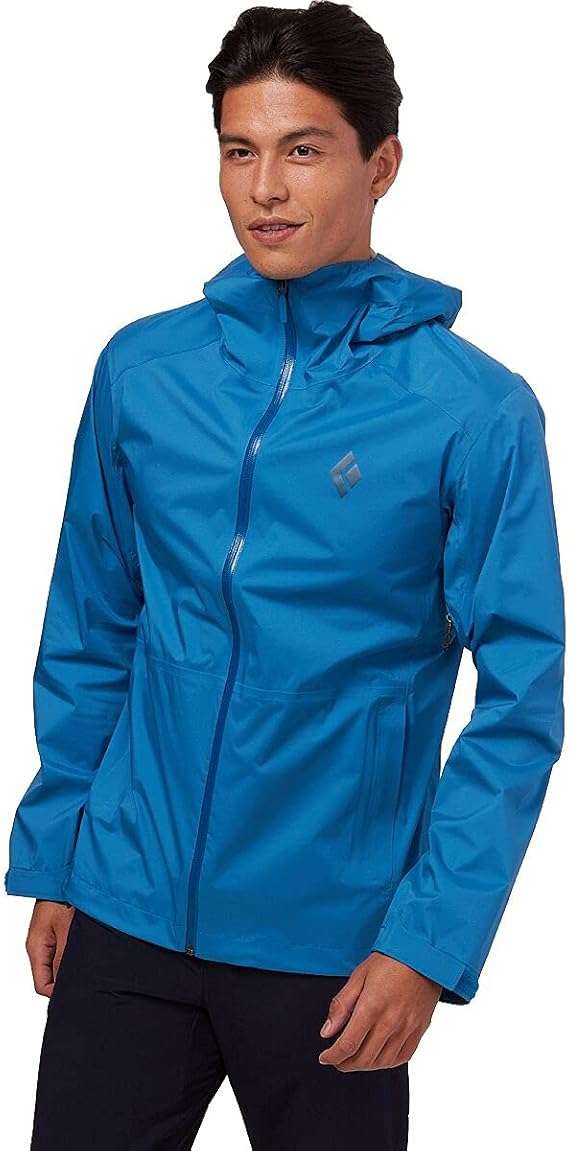 Black Diamond Equipment Mens Stretch Rain Shell - Kingfisher