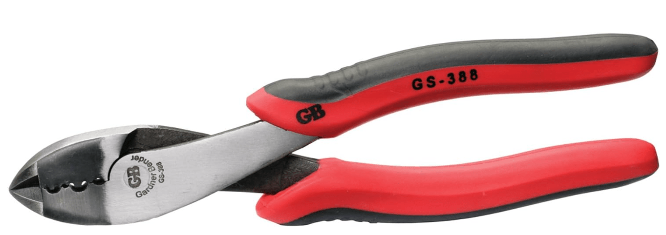 Gardner Bender GS-388 Electrical Pliers, Crimper & Cutter, Comfort Grip, Aluminum & Copper Wire, Hand Tool
