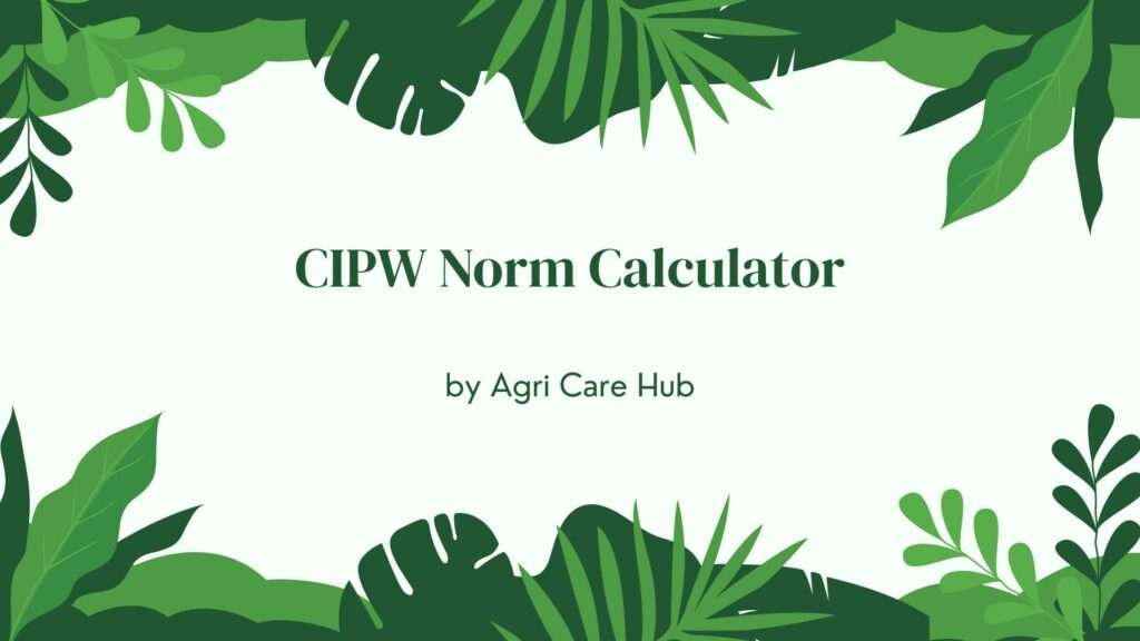 CIPW Norm Calculator