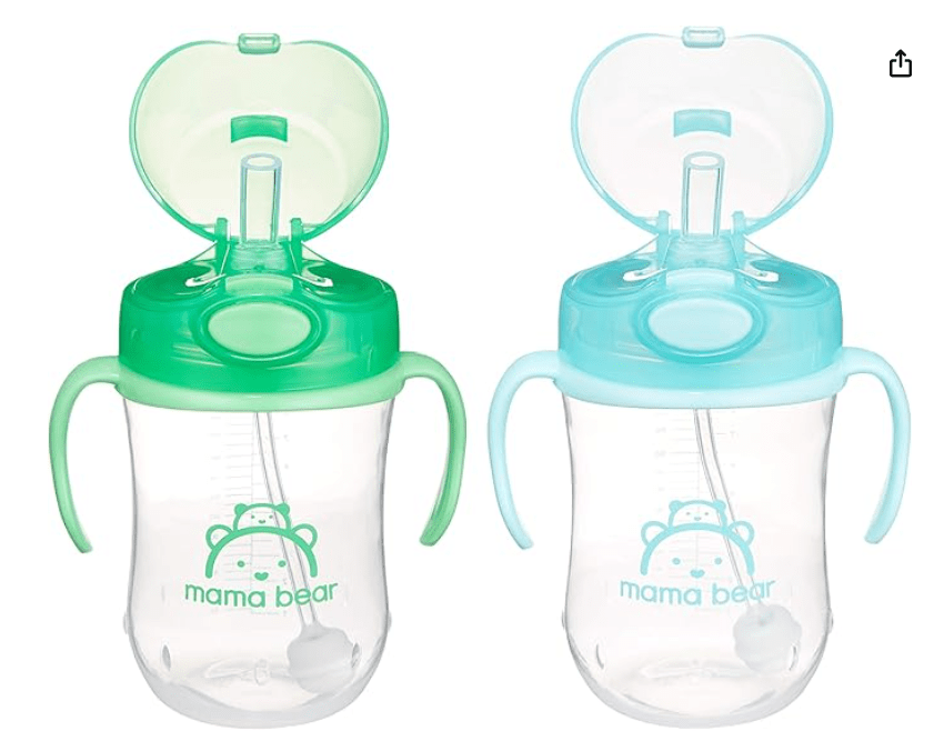 Mama Bear Weighted Straw Sippy Cup