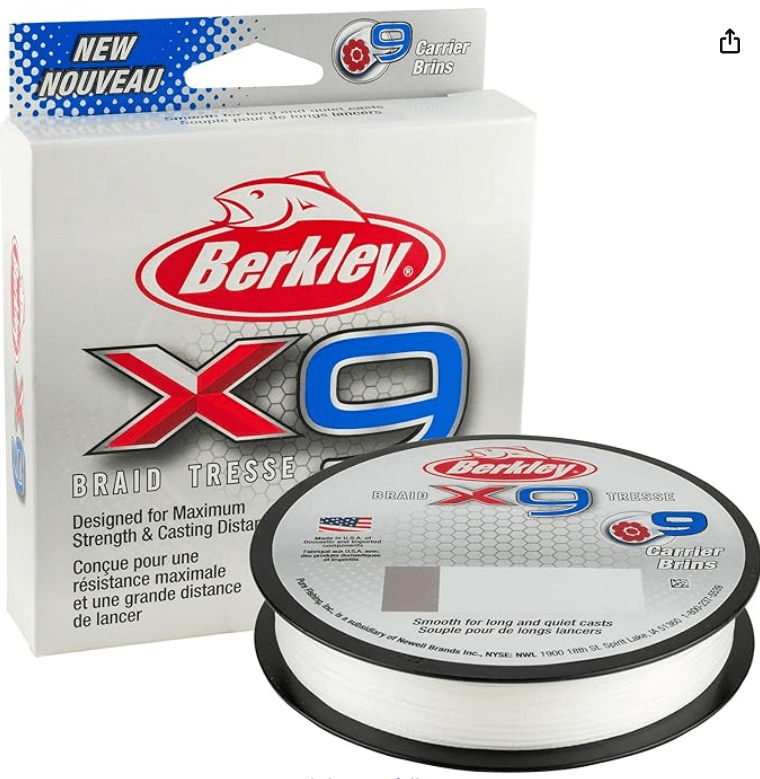 Berkley X9 Braided Fishing Line (Best for Smooth Casting)