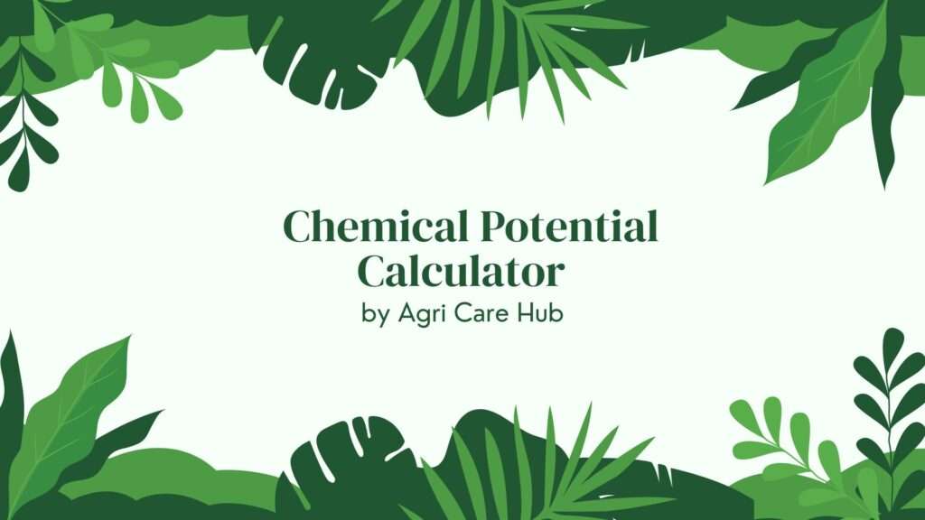 Chemical Potential Calculator
