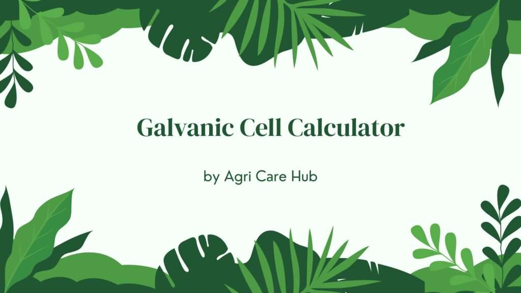Galvanic Cell Calculator