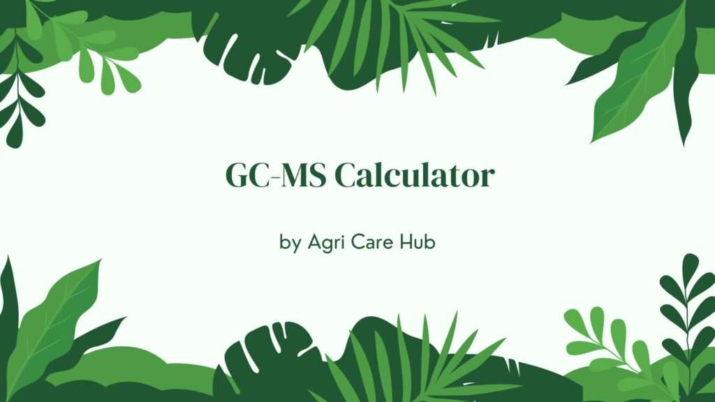 GC-MS Calculator