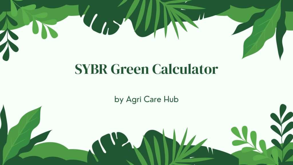 SYBR Green Calculator