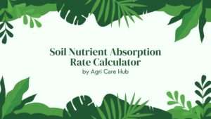 Soil Nutrient Absorption Rate Calculator