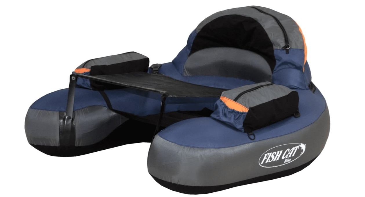 Outcast Fish Cat Rise Inflatable Fishing Float Tube - Navy 