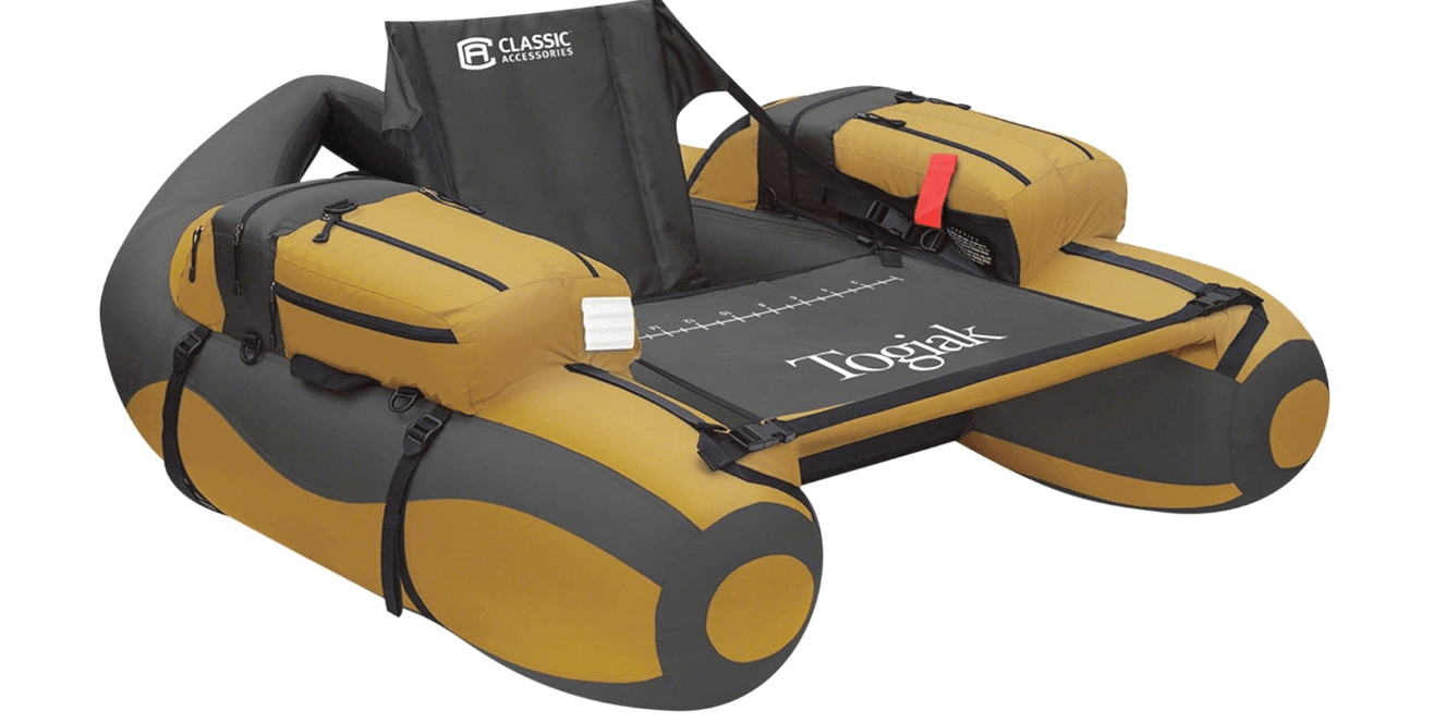 Classic Accessories Togiak Inflatable Fishing Float Tube With Backpack Straps 