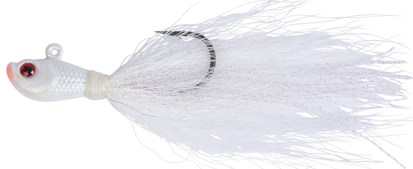 Croft Enterprises Bucktail Jig 3 Pack Saltwater/Freshwater Multiple Sizes, for Striped Bass, Bass, Fluke, Flounder 