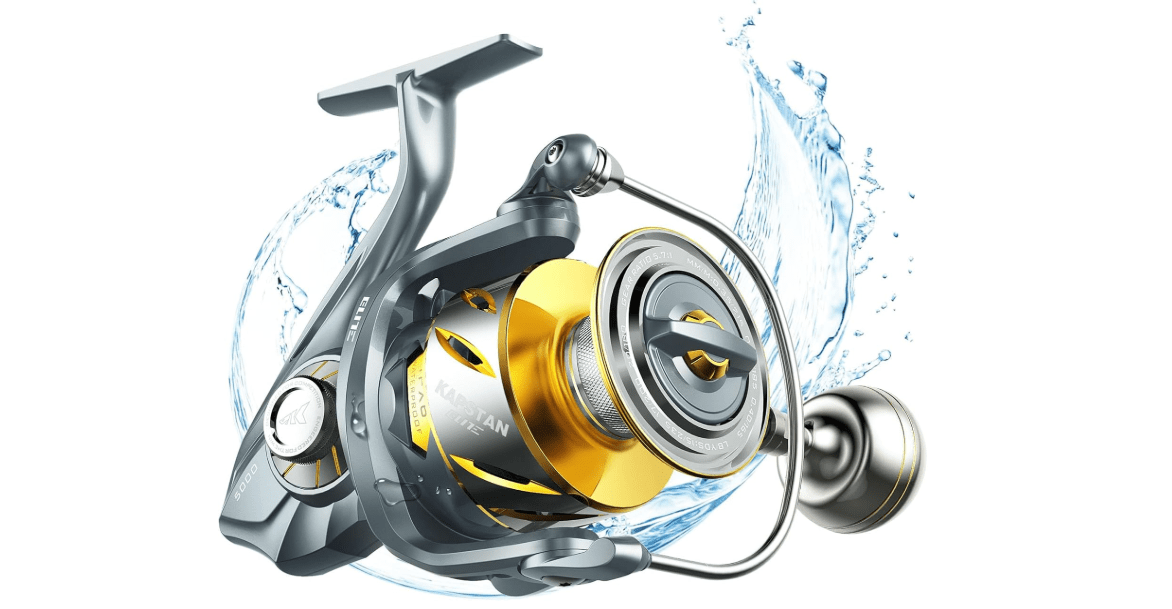 KastKing Kapstan Elite Saltwater Spinning Fishing Reel, Up to 55LBs Max Drag Big Game Fishing Reel, IPX6 Waterproof & Corrosion-Resistant Bearing System - Ideal Fishing Gifts for Saltwater Fishing
