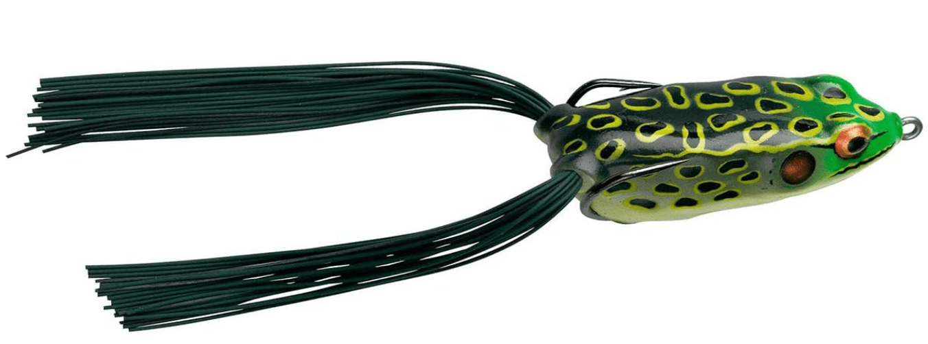 BOOYAH Pad Crasher Topwater Bass Fishing Hollow Body Frog Lure with Weedless Hooks 