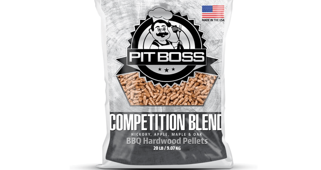 Pit Boss (20 pound Competition Blend) All Natural Hardwood BBQ Wood Pellets for Pellet Grills and Smokers 