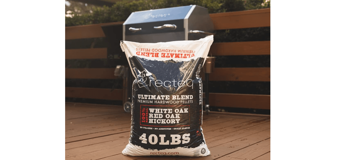 recteq Ultimate Premium Hardwood Grilling Cooking Pellet Barbecue BBQ Grill Smoker Blend with Red Oak, White Oak, Hickory Wood Pellets for Smokers, 40 Pound Bag 
