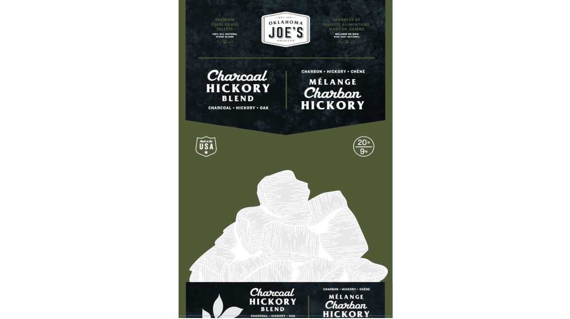 Oklahoma Joe's 100% All-Natural Hardwood Char-Hickory Wood Pellets, (20 lb. Bag) 