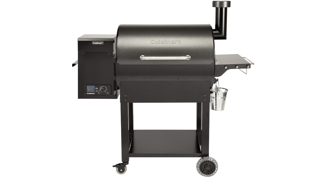 Cuisinart CPG-700 Grill and Smoker, 52"x24.5"x49.3", Deluxe Wood Pellet Grill & Smoker 