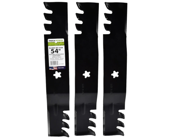 MaxPower 561738XB 3 Blade Commercial Mulching Set (54-Inch for Craftsman/Husqvarna)