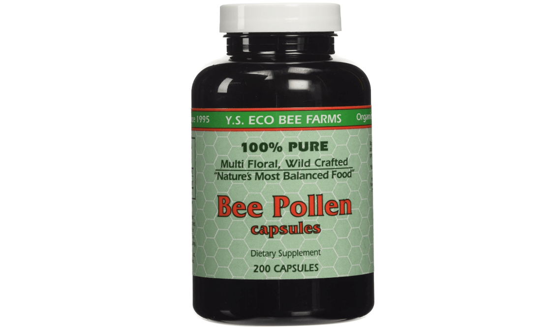 Y.S. ECO Bee Farms 100% Pure Bee Pollen 1,000mg- 200 Capsules
