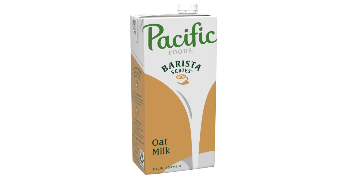 Pacific Foods Barista Series Original Oat Milk, Plant Based Milk, 32 oz Carton 